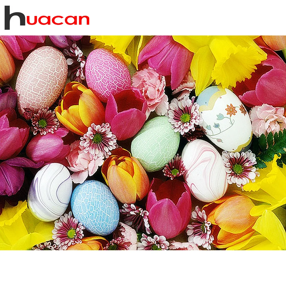 

Huacan Diamond Embroidery Full Display Scenery Diamond Mosaic Egg Diamond Painting Full Square/Round Hobby And Handicraft