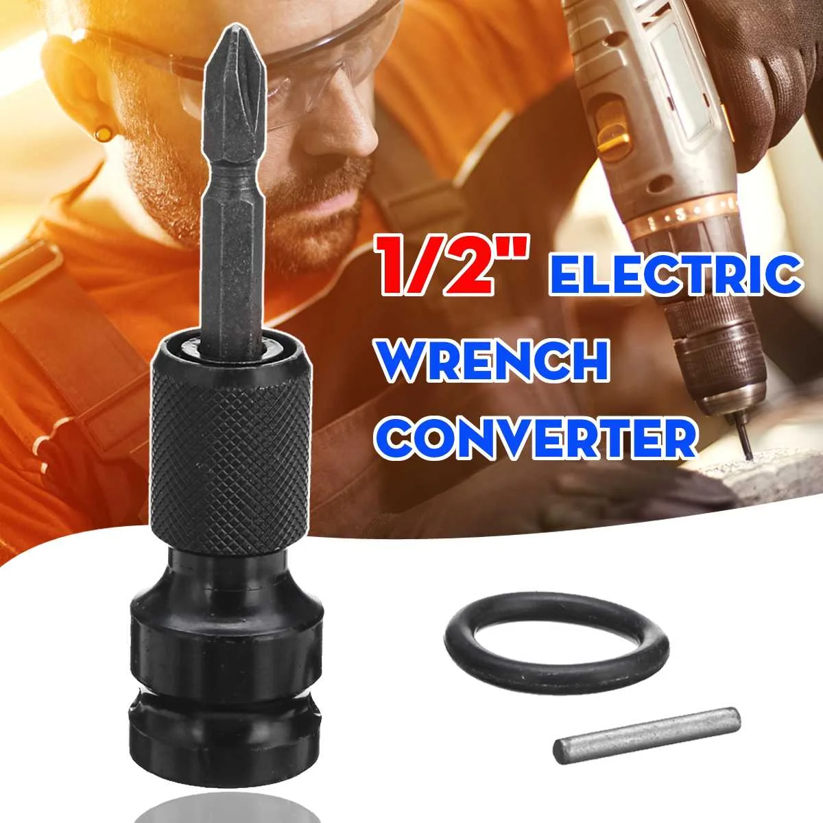

Universal Electric Wrench Converter Electric Wrench to the Head Joints Expansion Joints + Batch Head 1/2" 12.5mm