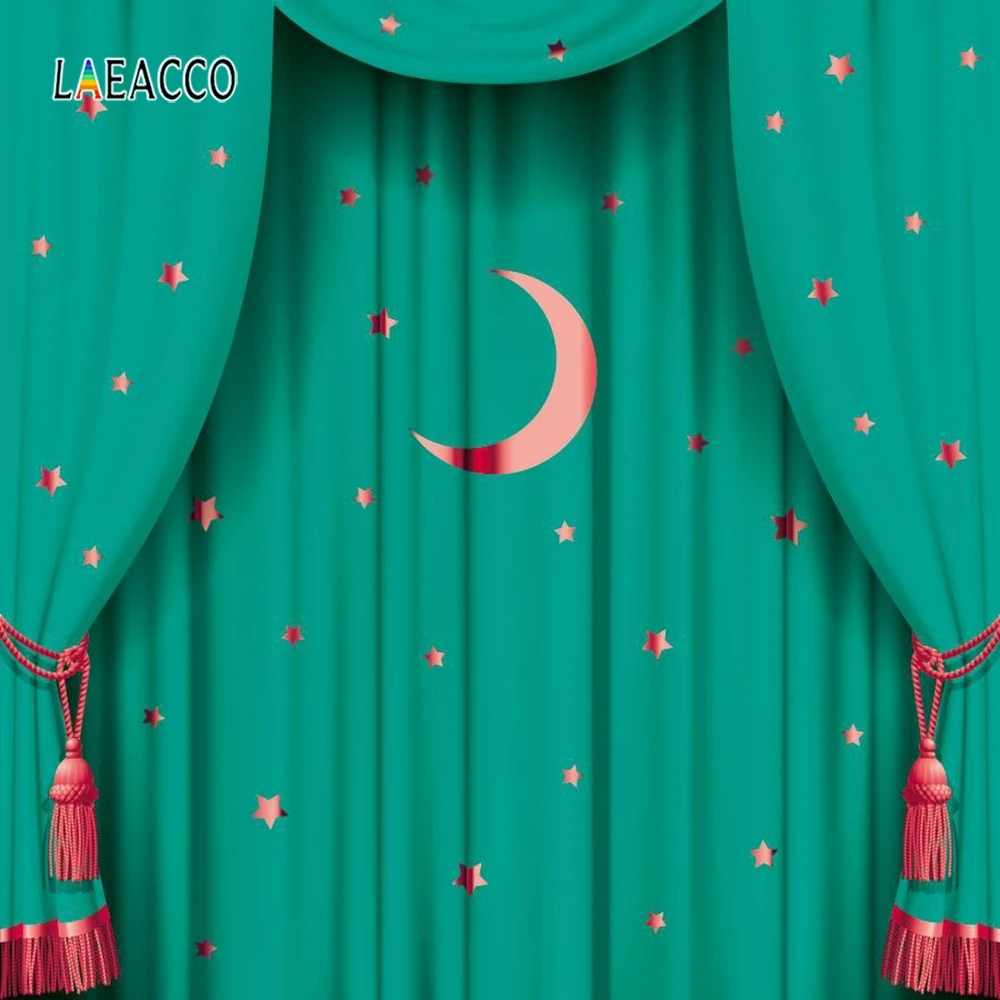 

Laeacco Stage Curtain Stars Birthday Party Backdrop Photography Backgrounds Customized Photographic Backdrops For Photo Studio