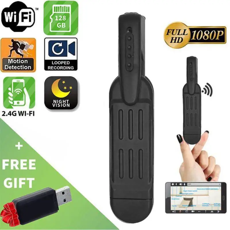 

T189 HD 1080P Micro IP Camera 12MP Mini DV Camera WIFI Camcorder Pen Video Recorder Webcam for Home Security
