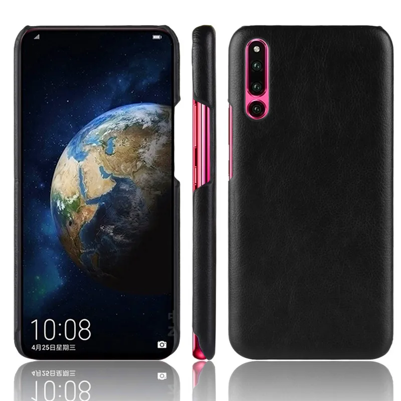 

Huawei P 30 P30 Case Litchi Pattern Hard PC+PU Leather Back Cover Case for Huawei P30 Phone Hard Cover