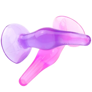 100% Silicone Anal Plug Bead Jelly Skin Feeling Dildo Sex Toy for Women Butt Plug Adult Product for Men Gay Erotic Accessories 4