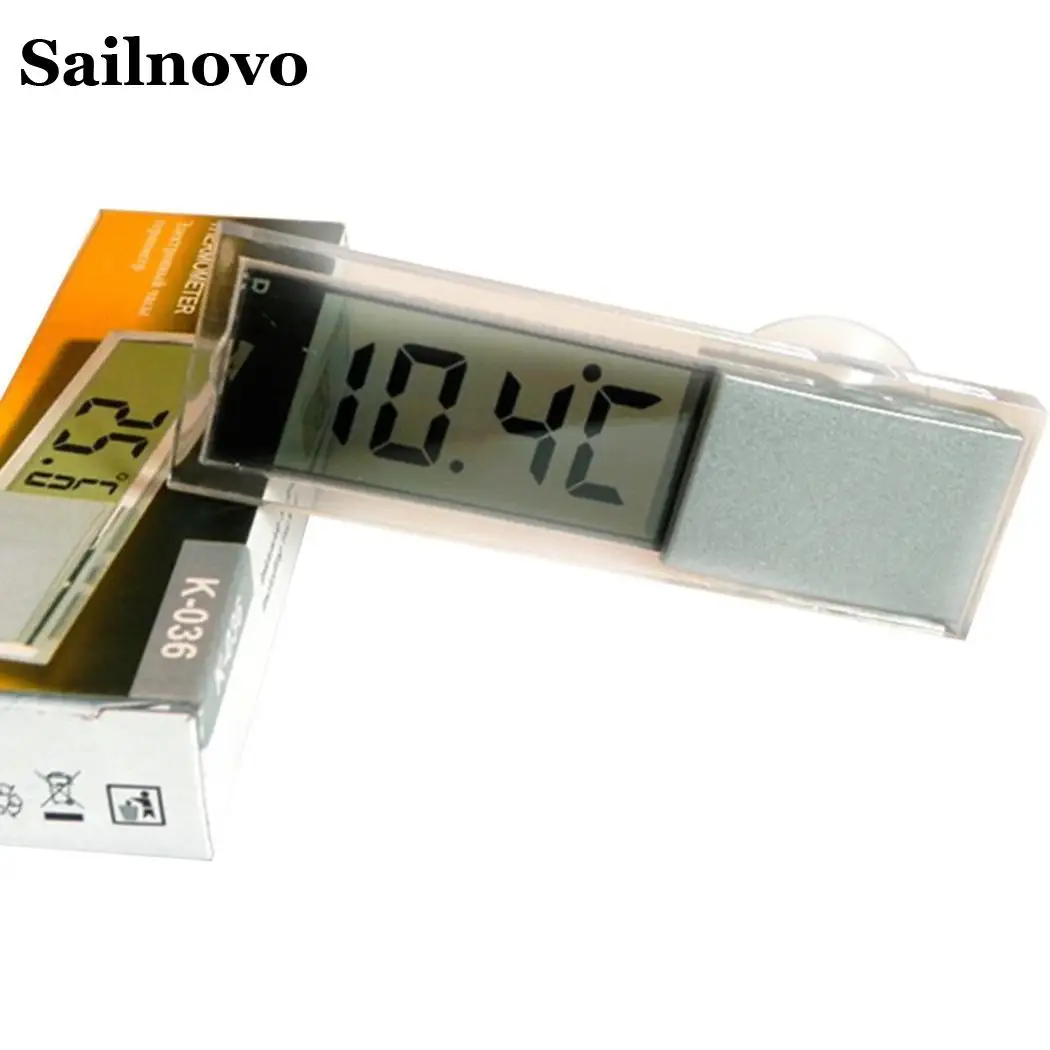Vehicle Electronic Car Suction Cup Digital Clock Transparent LCD Car Thermometer On The Window Celsius Fahrenheit High Quality Vehicle Electronic Car Suction Cup Digital Clock Transparent LCD Car Thermometer On The Window Celsius Fahrenheit High Quality