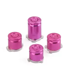 Шт. 4 шт. алюминий металлические пуговицы в виде пуль Mod Kit Набор для xbox one контроллер розовый