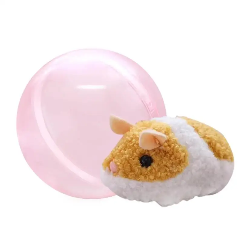Electric Hamster Ball Transparent Running Educational Crawl Roll Plush