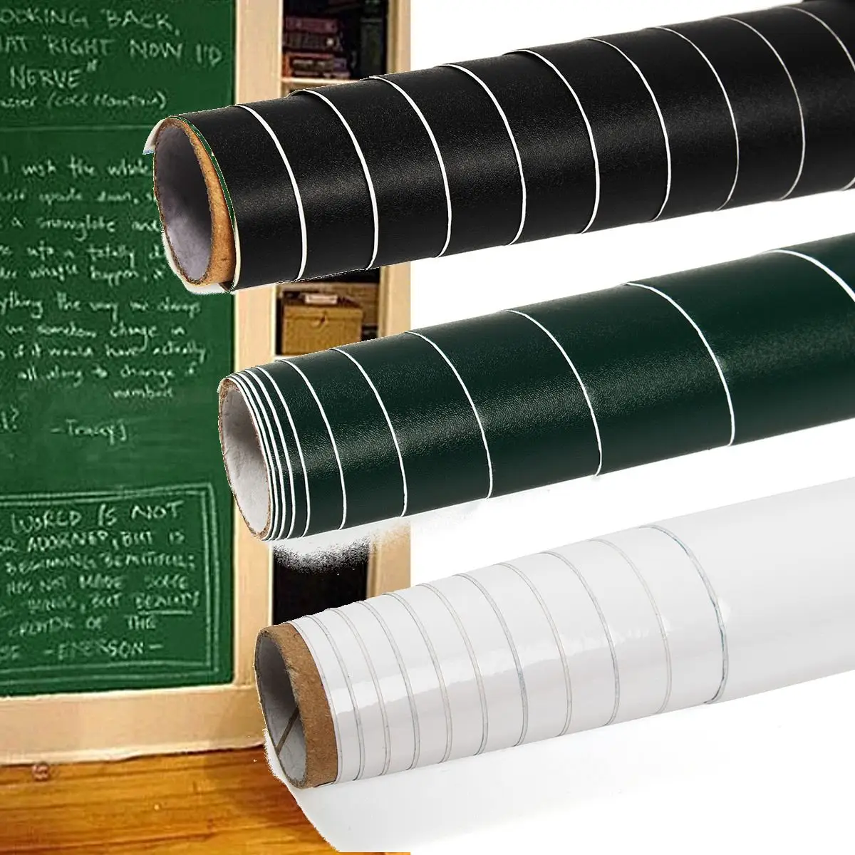 

45X100cm Removable WhiteBoard Paper Wall Sticker Dry Board Office Decal Drawing Board Kids Early Learning Tool