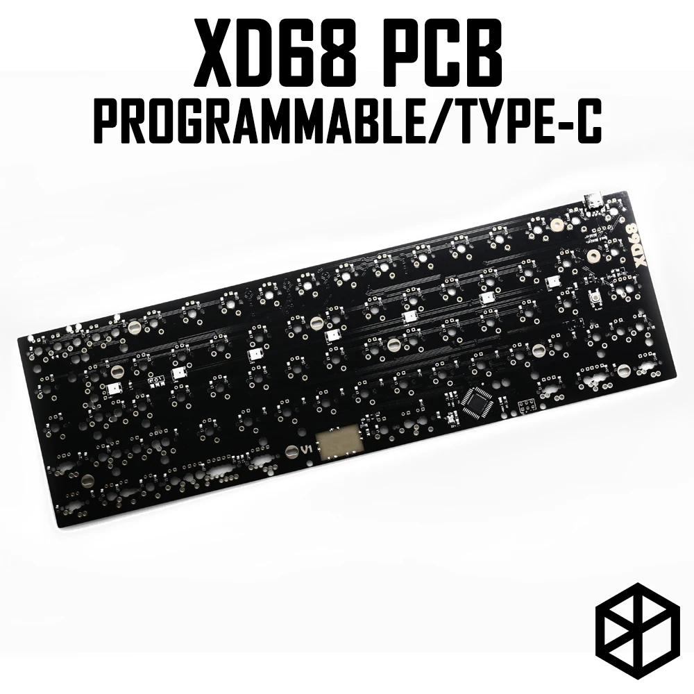 Xiudi xd68 pcb 65% Support de clavier mécanique personnalisé TKG-TOOLS Underglow RVB PCB programmé kle mitiof mises en page