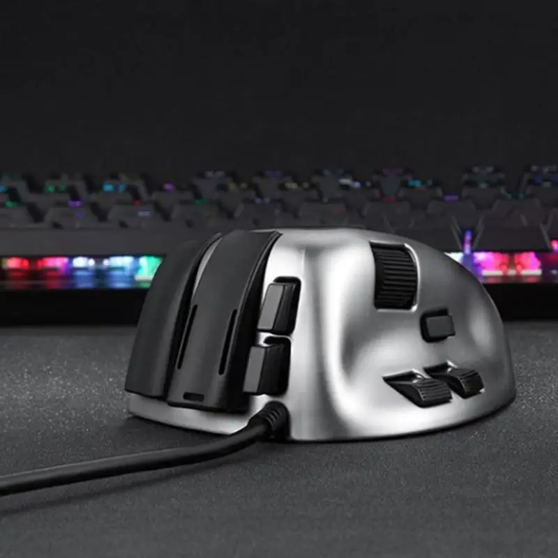 

ALLOYSEED S10 Gaming Macroprogramming USB Wired 4000DPI 7 Buttons Mechanical Mouse for Overwatch