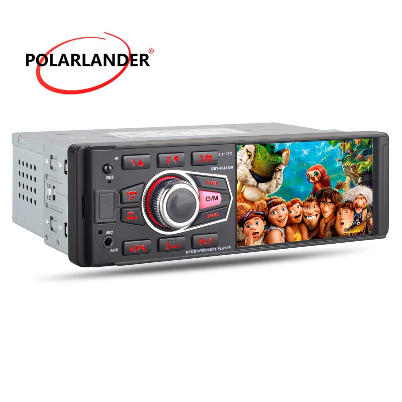 1 Din coche Radio 4032UM 4,1 pulgadas Bluetooth/FM/USB/AUX/SD MP3 PRemote Control HD 1080 P pantalla Autoradio