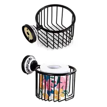 Туалетной бумаги корзина настенное крепление Винтаж покрытия выдвижные корзины Туалет Бумага держатель для душа Ванная комната для хранения косметики