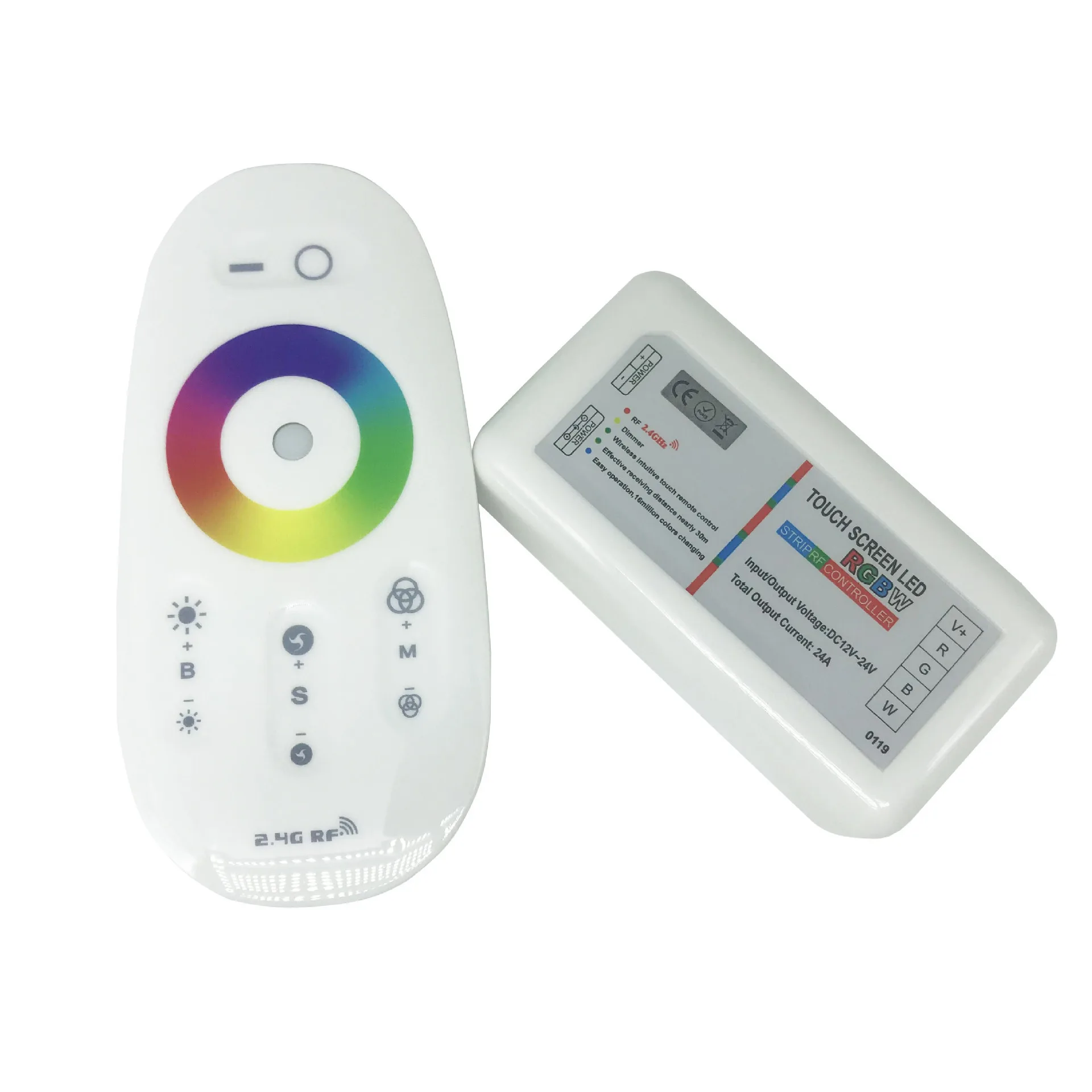 RGBW светодиодный контроллер Набор сенсорный экран 2 4 г DC12-24V 18A RGB/пульт