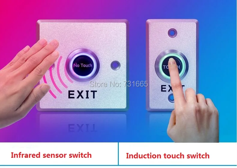 

Infrared Induction Switch Touch Induction Switch Door lock and gate access control switch/ir sensor exit release push button