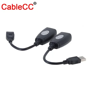 

Chenyang 10pcs/lot USB extension cable USB signal amplifier keyboard mouse cable RJ45 extender 50 meters