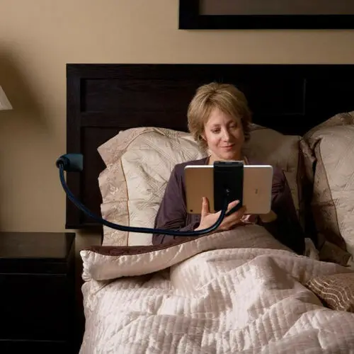 Держатель подставка гусиная шея 360 для планшета ipad Kindle CA|Подставки хранения и