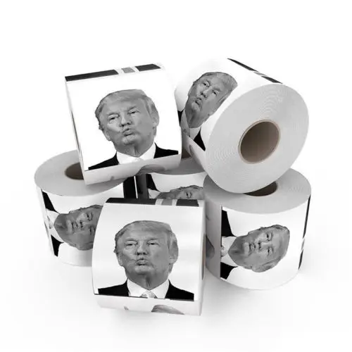 

1 Rolls Donald Trump Toilet Paper, Novelty Political Roll Prank Funny Gag Gift