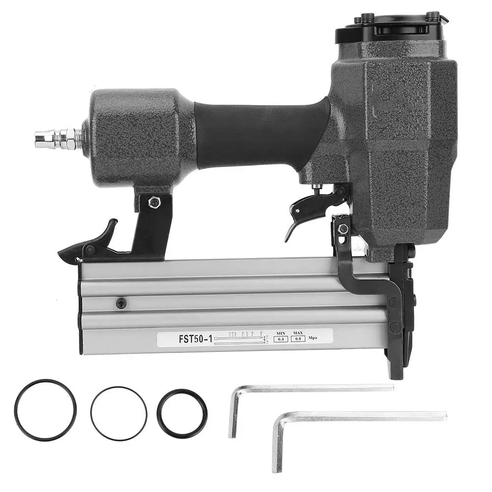 

FST50 Pneumatic Nail Gun Air Pneumatic Nailers Woodworking Machine Power Staple Guns Tool good