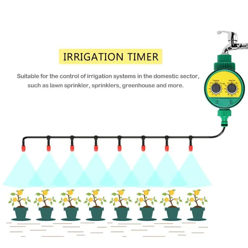 Two Dial Automatic Electronic Watering Timer Garden Irrigation Controller Irrigation Timer Garden Watering System Two Dial Automatic Electronic Watering Timer Garden Irrigation Controller Irrigation Timer Garden Watering System