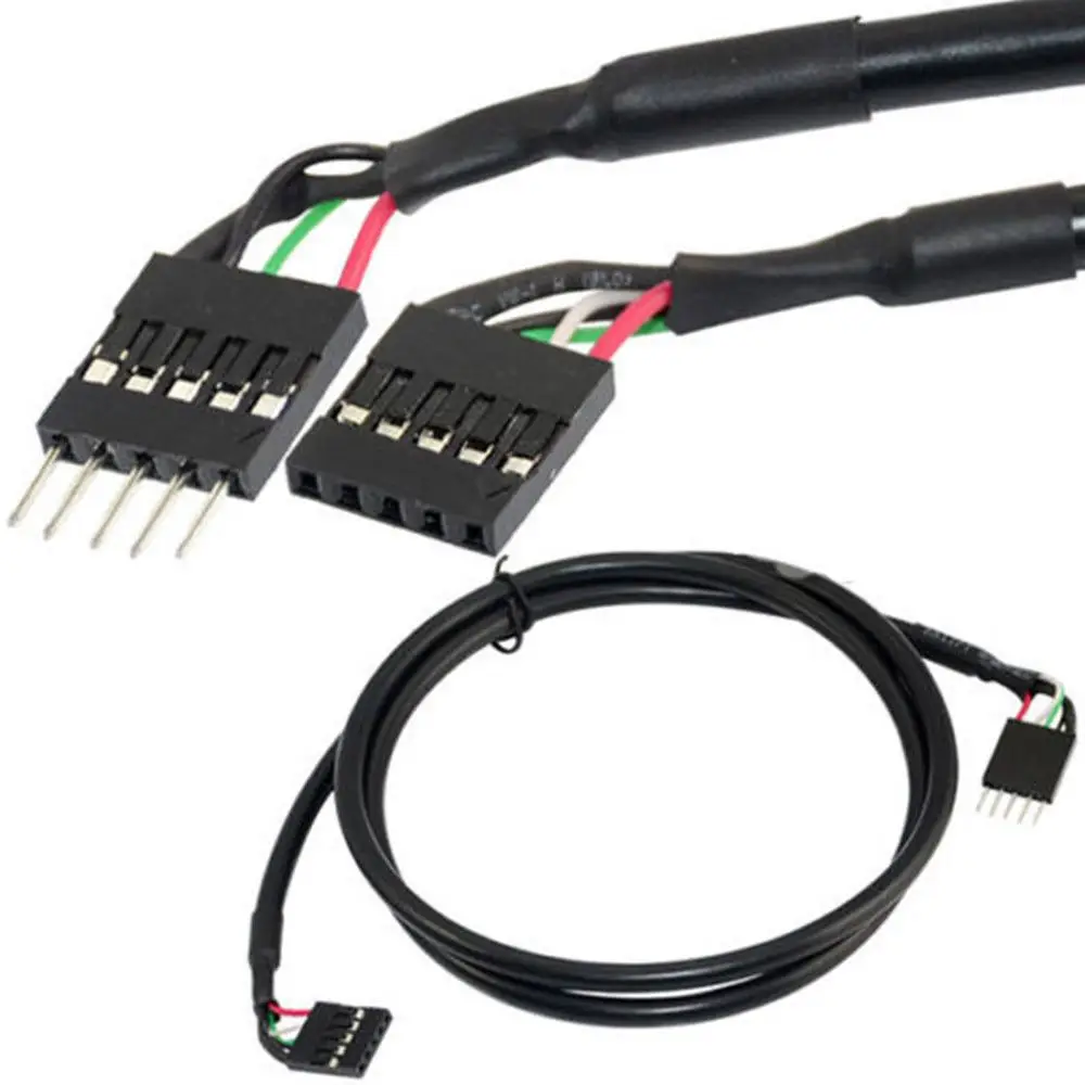 Внутренний 5 pin USB IDC материнская плата заголовок кабель M/F (USBINT5PINMF)|Кабели передачи