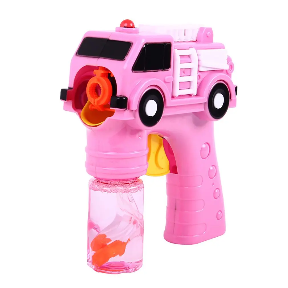 

Creative Cartoon Fire Truck Car Pattern Water Bubble Gun For Kid Blowing Bubble Mini Gun with Large Capacity GC028052