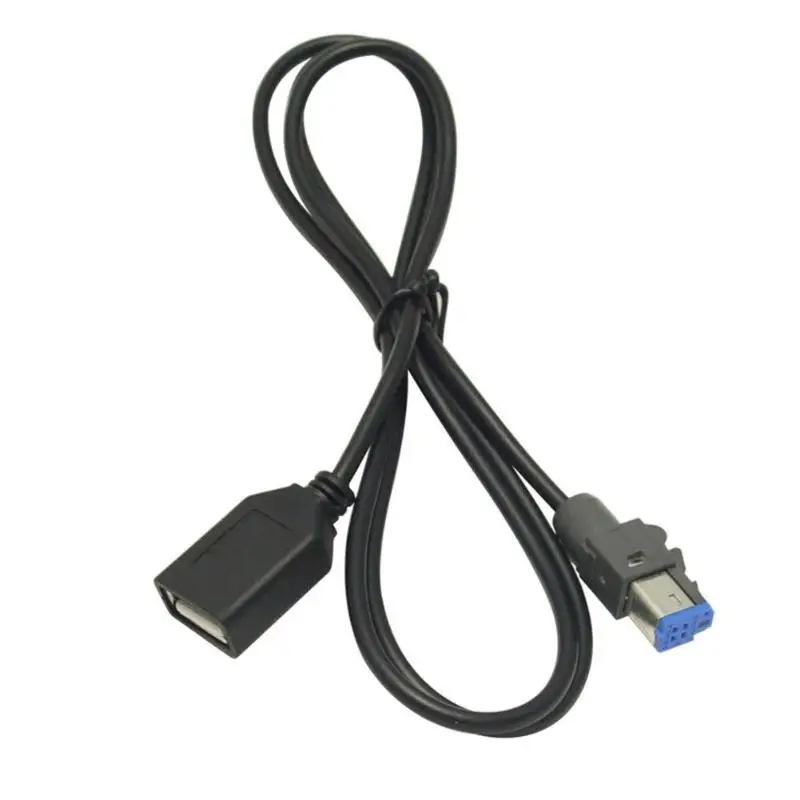 VODOOL USB женщина к AUX-в 4Pin автомобильный разъем аудио кабель-адаптер для Subaru Forester XV MP3 диск USB флешка аудио кабель