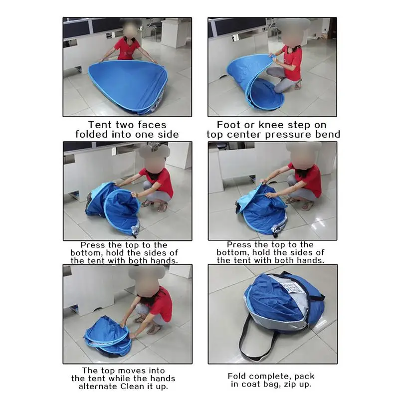  Beach Tent Outdoor Automatic Pop Up Instant Open Folding Portable Easy To Use Travel Spring Tour Pr