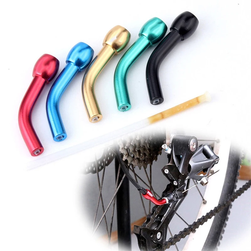 

Aluminum Alloy Bicycle Accessory Rear Shifting Line Pipe Extension Elbow With Inner Conduit