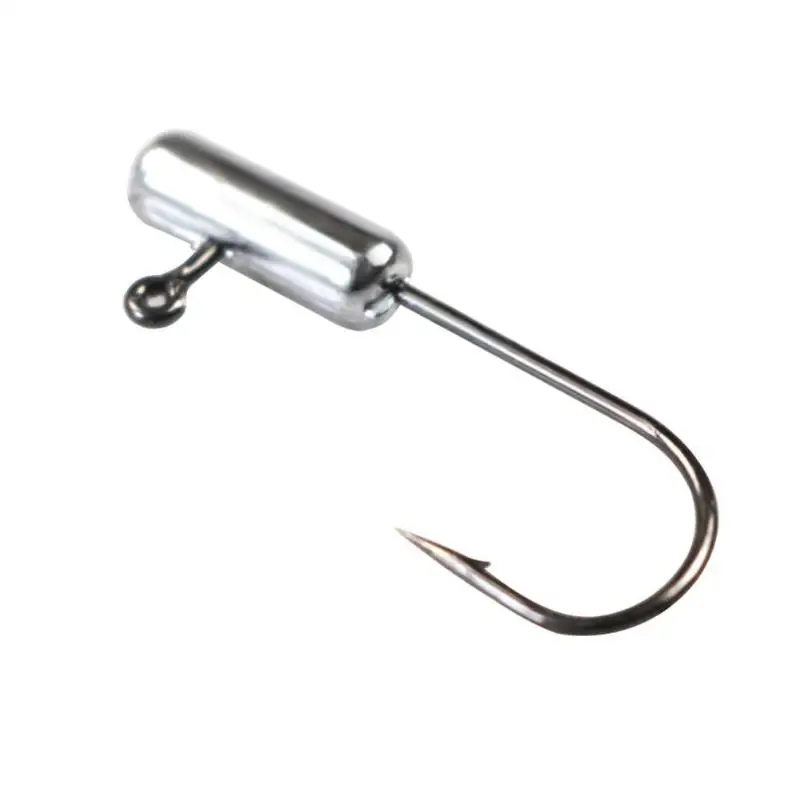 5pcs Fishing Hooks Jig Head Crank Lead Head Hook Jigging Bait Barbed