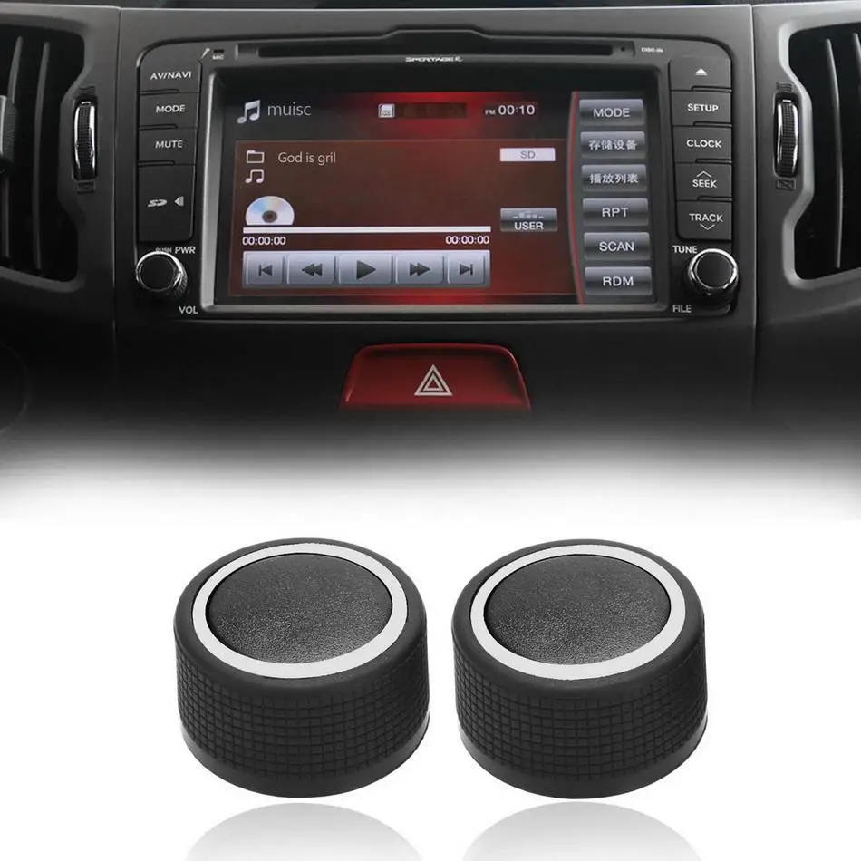 Knobs Knobs for New Car 2PCS Radio for CHEVY Switch Control GMC Rear AudioCar Switches & Relays