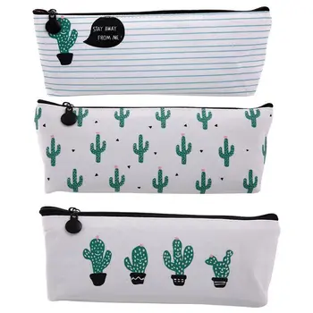 

Cactus Pastoral Bandage Canvas Pencil Case Box Makeup Bag Set of 3