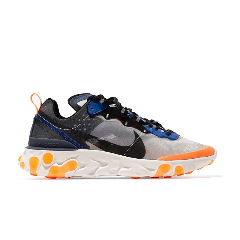 NIKE React Element 87 Original Mens And Womens Running Shoes Mesh Breathable Sports Sneakers For Men And Women Shoes#AQ1090-004