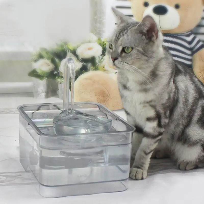

Pet Automatic Water Dispenser 2.6L Cat Drinking Fountain Intelligent Infrared Induction Electric Water Feeder Depth Filtering