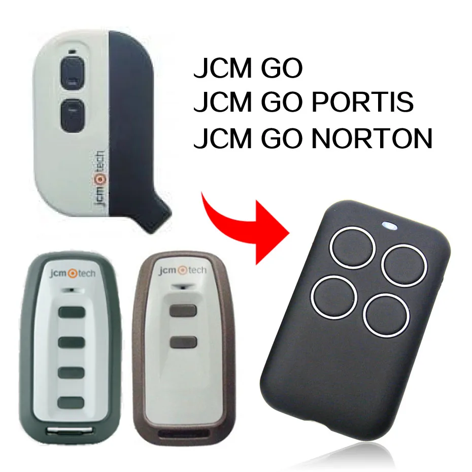 

JCM GO NORTON PORTIS remote control universal gate garage remote control JCM GO remotes duplicator 433.92MHz