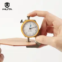 WUTA 0-10 мм/0,1 мм Циферблат Толщиномер кожи измеритель бумаги тестер для полой трубы или круговой трубки суппорт Калибр измерительные инструменты