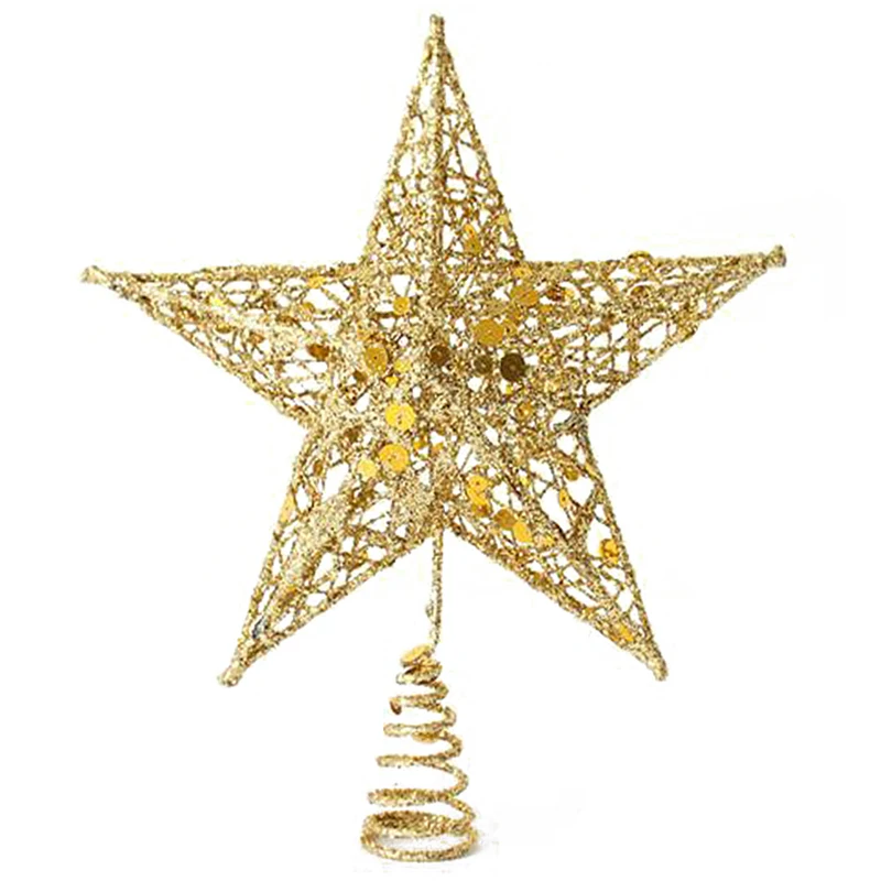 

SOFT-Christmas Tree Topper Treetops Xmas Decoration Ornament Tree Topstar Decorations Shiny Festival Decorative