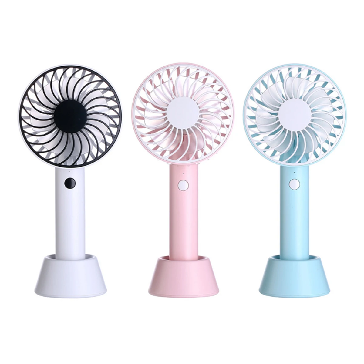 

SOONHUA Handheld Mini Portable Fan 180-degree Rotation Rechargeable Electric Cooling Fan Outdoor Travel Office Room