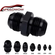 SPEEDWOW прямой папа к папа Масляный шланг концевой адаптер AN3 AN4 AN6 AN8 AN10 AN12 AN16 алюминиевый штекер вспышки закиси азота
