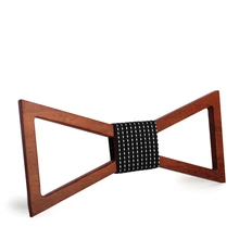 Модный однотонный мужской галстук-бабочка брендовый хлопковый галстук-бабочка из древесины классические деловые костюмы бант деревянный галстук-бабочка галстук Свадебная вечеринка