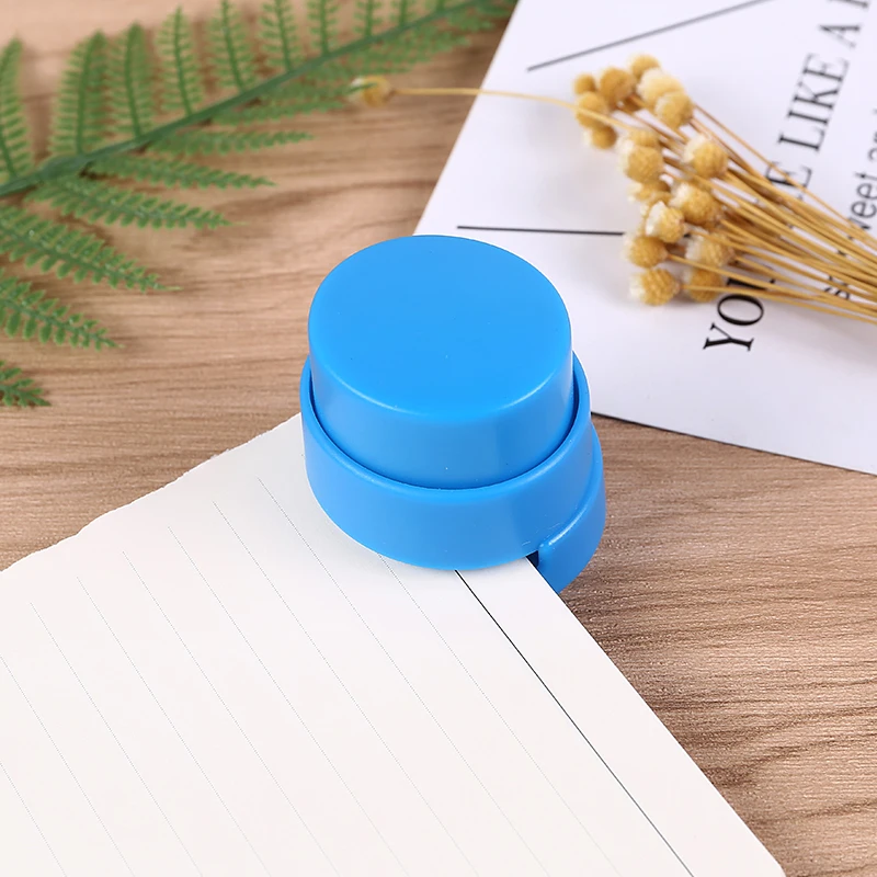 

1PCS Manual Mini Stapleless Kawaii staplers without staples Stationery