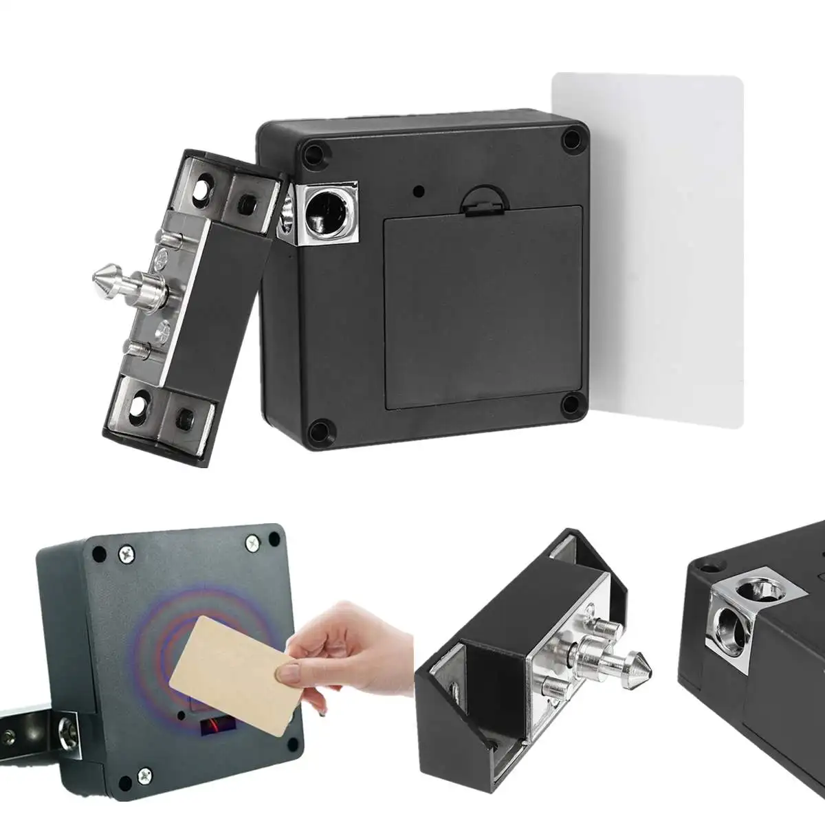 

Door Invisible Electronic Keyless RFID Hide Cabinet Lock Private Card Locker Cabinet Door Invisible Wardrobe Drawer Locks