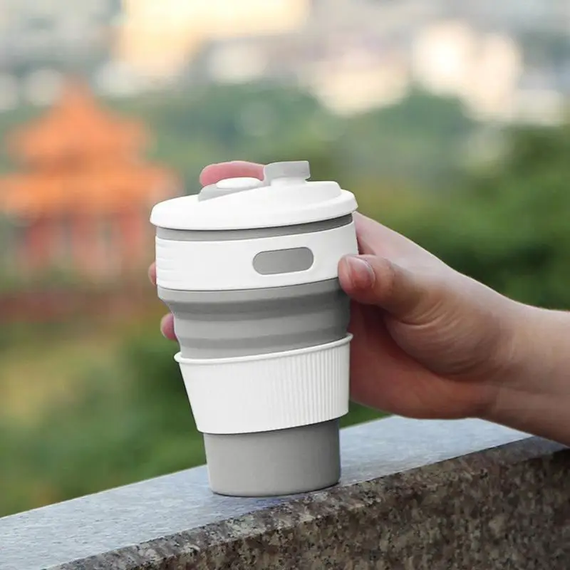 Coffee & Tea Tools 2PCS Silicone Tumbler Folding Cup Portable Coffee Cup Travel Outdoor Creative Water Cup Gift Coffee & Tea Tools 2PCS Silicone Tumbler Folding Cup Portable Coffee Cup Travel Outdoor Creative Water Cup Gift