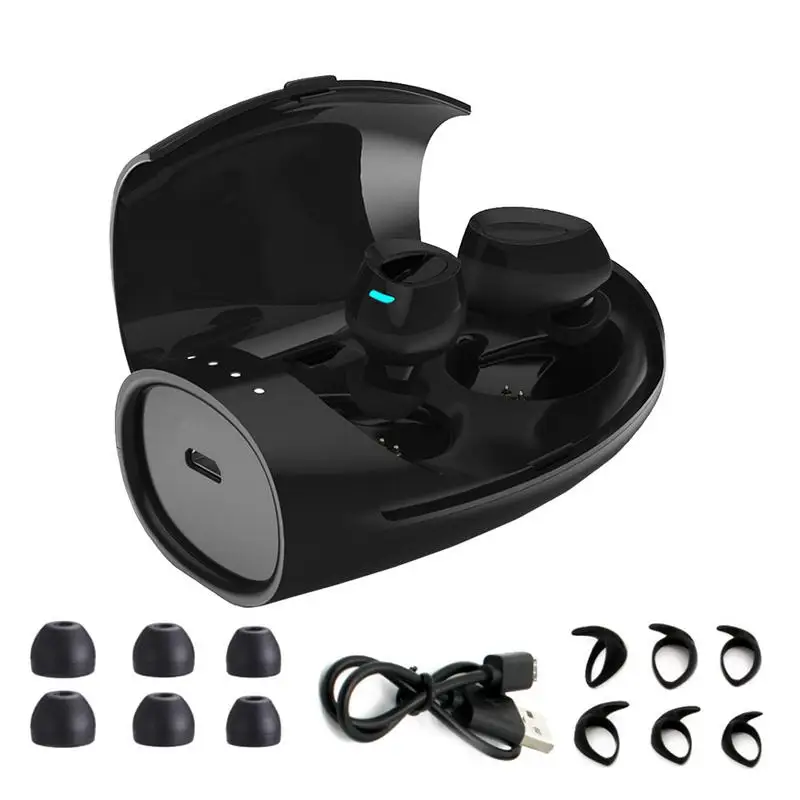 

Wireless Bluetooth Headset 4.2 Invisible Mini Headsets Wireless Earbuds Portable Charging Case For Sports Running