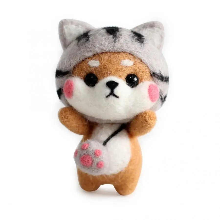 

Sewing Needles Non Finished DIY Dog Doll Wool Felting Craft Poked Needle Handcraft Material Set Knitting Needles 2019