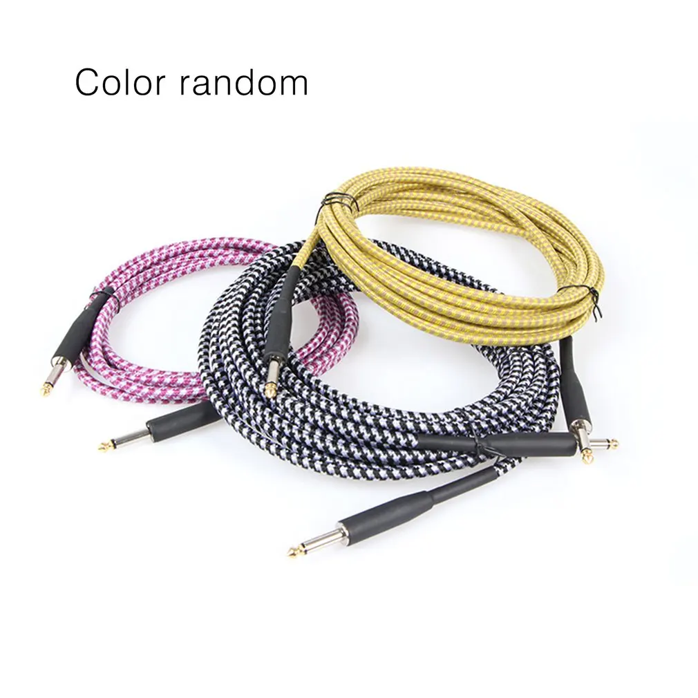 

Electric Guitar Cable Audio Cable Cord Two Straight socket Noise reduction frequency shield connection speaker