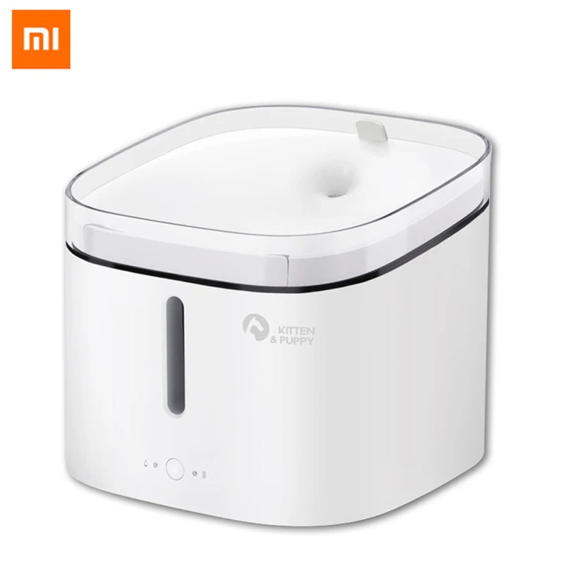 Xiaomi Mijia котенок, щенок, домашнее животное диспенсер для воды для собак и кошек прозрачный белый цвет маленький питомец диспенсер для воды