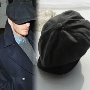 

Fashion Wool Tweed Gatsby Cap Mens Ivy Hat Driving Winter Sun Flat Cabbie Newsboy Newest Dropshipping