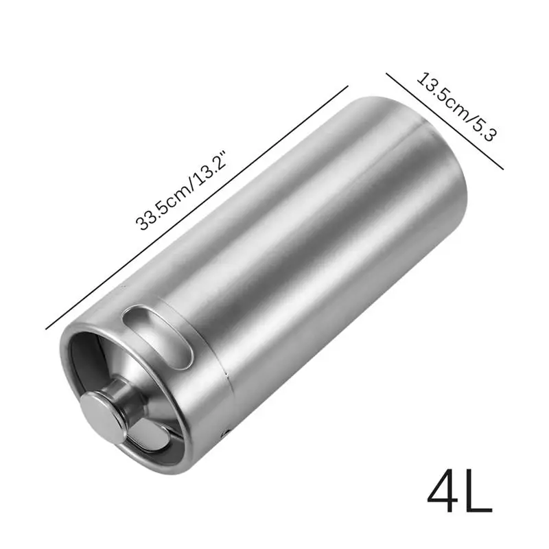 Барный мини кувшин для домашнего пивоварения из нержавеющей стали 4 л