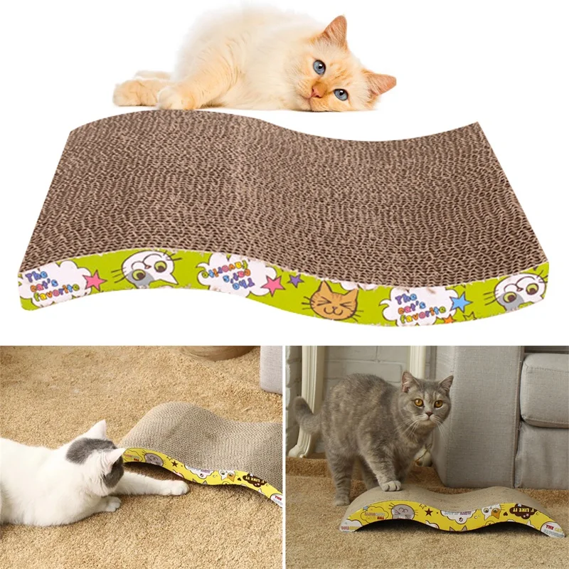 

Pet Cat Kitten Scratch Scratcher Pad Seize Catch Board Mat Catnip Bed S shape