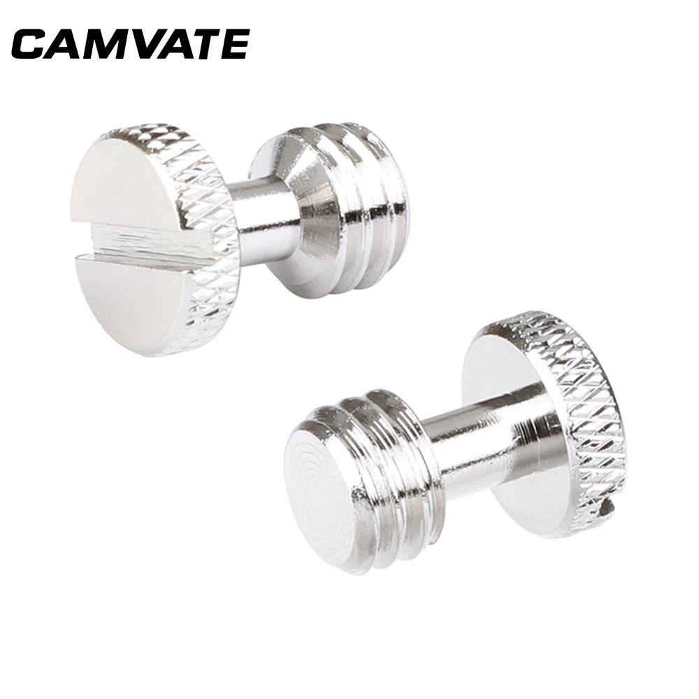 CAMVATE 3/8 &quot 16 шлицевой винт для камеры БЫСТРОРАЗЪЕМНАЯ пластина (2 шт.)