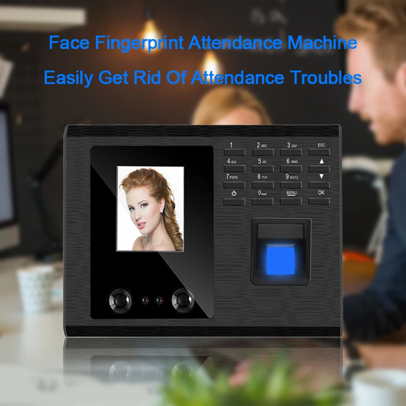 Eseye Biometric Face Recognition Time Attendance System Office Clock Employee Fingerprint Attendance Machine