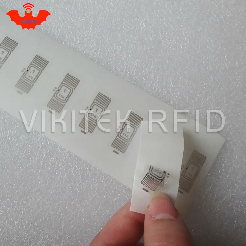 Impinj B42 UHF RFID клейкий влажный инкрустация 500 шт. в рулоне 860-960 МГц Monza4 915 м EPC c1g2 ISO18000-6C можно использовать для метка ярлык RFID